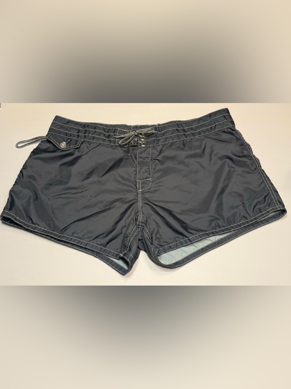 Vintage Navy Birdwell Beach Britches Women’s Board Surf Shorts, Size 14